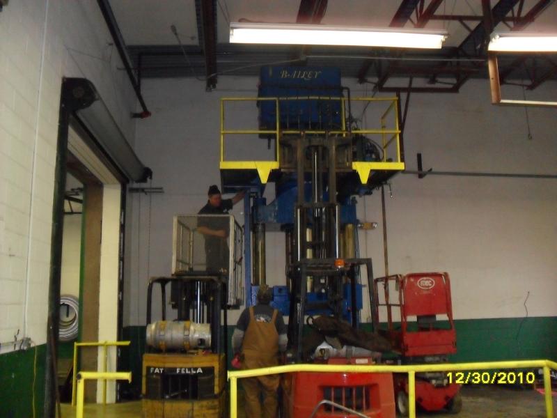 Installing 300 Ton Press Newark Ohio